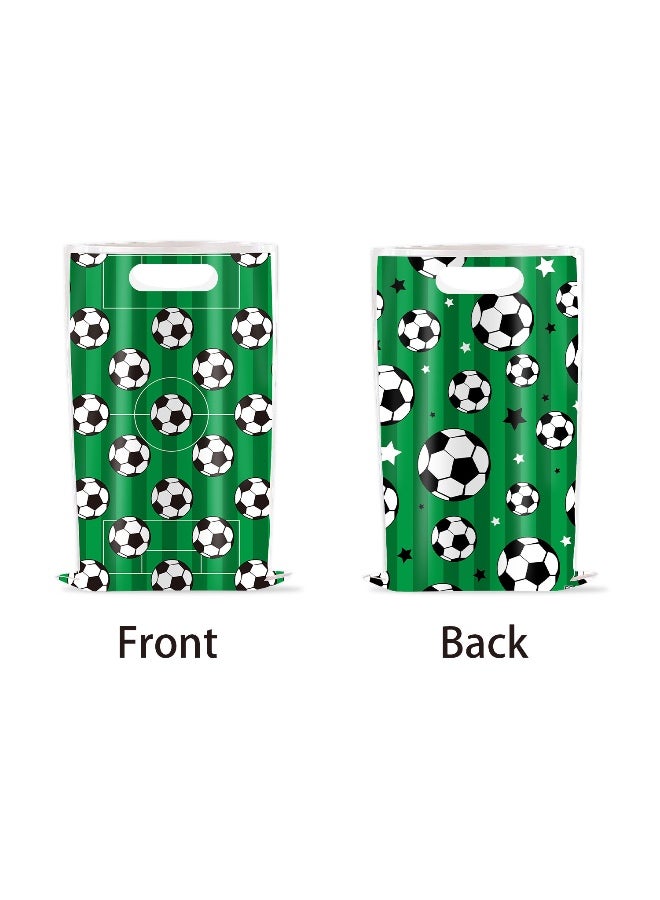 10 PCS Soccer Gift Bags Football Treat Candy Bags Plastic Soccer Party Favor Bags Soccer Goodie Snack Bags for Sport Teams Events Birthday Soccer Theme Party Supplies - Image 3